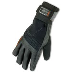 image of Ergodyne Proflex 9012 Black Large Pigskin Leather/POM Work Gloves - 17724