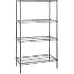 image of 650 lbs Capacity Chrome Shelving Add On Units - 86 in 86 in Height - 8456