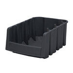 image of Akro-Mils 35 lb Black Industrial Grade Polymer Stacking Storage Bin - 17 7/8 in Length - 6 5/8 in Width - 7 in Height - 1 Compartments - 30776BLACK