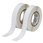 image of Brady THT-59-351-10 Die-Cut Printer Label Roll - 1 in x 1/2 in - Vinyl - White - B-351 - 20842