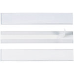 image of Hol-Dex Clear Plastic Hol-Dex Plastic Label Holders - 6 in Width - 1 in Height - SHP-10272