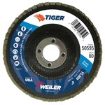 image of Weiler Tiger Type 29 Flap Disc 50595 - Zirconium - 4 in - 80 - Medium