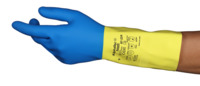 image of Ansell AlphaTec 87-224 8 Natural Rubber Latex, Neoprene Blend Chemical-Resistant Gloves - 87224080-VEND
