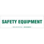 image of Brady 60302 Green on White Polyester Equipment Storage Label - Indoor / Outdoor - 12 in Width - 3 1/2 in Height - Sheet - B-302