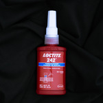 image of Loctite 242 Blue Threadlocker 24231, IDH:135355 - Medium Strength - 50 ml Bottle