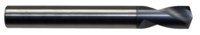 image of Cleveland 1799-AT 3/8 in Spotting Drill Bit C46414 - Right Hand Cut - Radial 142° Point - AlTiN Finish - 3 in Overall Length - 1 in Spiral Flute - Carbide - Straight Shank
