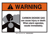 image of Brady B-555 Aluminum Rectangle White Chemical Warning Sign - 14 in Width x 10 in Height - 106020