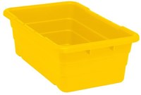 image of Quantum Storage TUB2516-8YL Cross Stack Tub - Yellow - Polypropylene - QUANTUM TUB2516-8 YLW