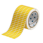image of Brady THT-1-472-10-YL Die-Cut Printer Label Roll - 0.75 in x 0.25 in - Polyimide - Yellow - B-472 - 98651