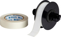 image of Brady ToughStripe B30C-1125-483WT-KT Printable Floor Marking Tape with Overlaminate - 1.125 in x 100 ft - Polyester - Gloss White - B-483, B-634 - 93677