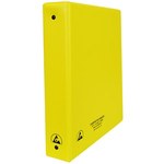 image of Desco Yellow ESD / Anti-Static Binder - 10.6 in Length - 1 1/2 in Wide - 0.016 in Thick - 07437