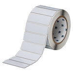 image of Brady THTEP176-593-.25 Die-Cut Printer Label Roll - 3 in x 1 in - Polyester - White - B-593 - 80236