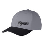 image of Milwaukee WORKSKIN Dark Gray Large/XL Polyester Performance Fitted Hat - 045242-74708