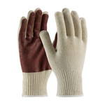 image of PIP 38-N2110PC Red/White Large Cotton/Polyester/Knit General Purpose Gloves - Nitrile Palm Only Coating - 9.8 in Length - 38-N2110PC/L