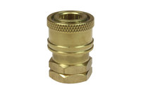 image of Coilhose Straight Through Connector 110ST - 1/4 in FPT Thread - Brass - 92862