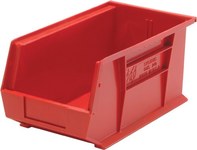 image of Quantum Storage Red Polypropylene Storage Bin - 8-1/4 in Width - 7 in Height - QUS240 RED