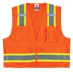 image of Ergodyne Glowear High-Visibility Vest 8248Z 24065 - Size Large/XL - High-Visibility Orange
