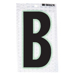 image of Brady 3000-B Letter Label - Black on Silver - 1 1/2 in x 2 3/8 in - B-309 - 03330