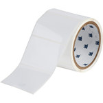 image of Brady THT-19-423-1 Die-Cut Printer Label Roll - 3 in x 2 in - Polyester - White - B-423 - 30137