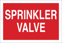 image of Brady B-302 Polyester Rectangle Red Fire Extinguishing System Sign - 10 in Width x 7 in Height - Laminated - 90368