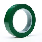 image of 3M 471 Green Marking Tape - 1/4 in Width x 36 yd Length - 5.2 mil Thick - 05130