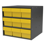 image of Akro-Mils Akrodrawers AD1817C68 Super Modular Cabinet - Charcoal Gray - 18 in x 17 in x 16 1/2 in - AD1817C68 YELLOW
