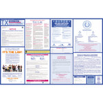 image of Brady Paper Rectangle Labor Law Sign - 39.5 in Width x 25.5 in Height - Laminated - Language Spanish - 106368