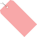 image of Shipping Supply Pink 13 Point Cardstock Colored Tags - 13455