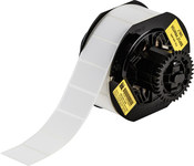 image of Brady Workhorse B33-235-7425 Die-Cut Printer Label Roll - 1.5 in x 1 in - Polypropylene - White - B-7425 - 58125