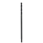 image of Milwaukee 0.438 in Aircraft Length Drill Bit 48-89-2775 - Right Hand Cut - Split 135° Point - Black Oxide Finish - 12 in Overall Length - 10 in Flute