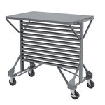 image of Akro-Mils 30812 Rail Hanging System - 250 lb Capacity - Gray - Steel