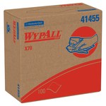 image of Kimberly-Clark Wypall X70 Wiper 41455, Hydroknit, - 9.1 in x 16.8 in - White