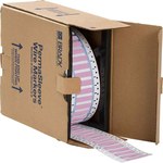 image of Brady 3PS-250-2-PK Die-Cut Printer Sleeve - 2 in x 0.439 in - Polyolefin - Pink - B-342 - 57649