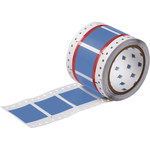 image of Brady Permasleeve 2HX-1000-2-BL-4 Die-Cut Printer Sleeve - 0.492 in x 1.236 in - Polyolefin - Blue - B-7642 - 81916