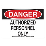 image of Brady B-401 High Impact Polystyrene Rectangle White Restricted Area Sign - 10 in Width x 14 in Height - Language Spanish - 42070