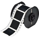 image of Brady PermaSleeve B33D-1000-2-344BK Die-Cut Printer Sleeve - 2 in x 1.66 in - Polyolefin - Black - B-344 - 98243