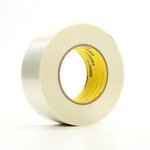 image of 3M Scotch 898 Clear Filament Strapping Tape - 1 in Width x 60 yd Length - 6.6 mil Thick - 74529