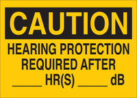 image of Brady B-302 Polyester Rectangle Yellow PPE Sign - 10 in Width x 7 in Height - Laminated - 84788