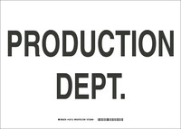 image of Brady B-555 Aluminum Rectangle Black Door Sign - 14 in Width x 10 in Height - 132110