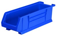 image of Akro-Mils Akrobin 200 lb Blue Industrial Grade Polymer Stacking Storage Bin - 23 7/8 in Length - 8 1/4 in Width - 7 in Height - 1 Compartments - 30284 BLUE