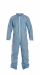 image of Dupont Chemical-Resistant Coveralls TM120S BU TM120SBULG002500 - Size Large - Blue