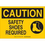 image of Brady B-302 Polyester Rectangle Yellow PPE Sign - 14 in Width x 10 in Height - Laminated - 131918