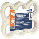 image of Shurtape HP 400 Clear Packaging Tape - 48 mm Width x 100 m Length - 2.5 mil Thick - SHURTAPE 207846