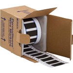 image of Brady PermaSleeve 3PS-500-2-BK Die-Cut Printer Sleeve - 2 in x 0.851 in - Polyolefin - Black - B-342 - 92394