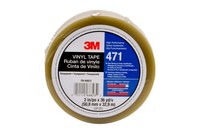 image of 3M 471 Clear Marking Tape - 2 in Width x 36 yd Length - 5.2 mil Thick - 68823