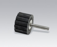 image of Dynabrade Slotted Deburring Wheel - Shank Attachment - 1 1/2 in Diameter - 1 in Thickness - 92913