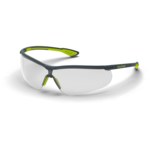 image of HexArmor Standard Safety Glasses VS250 11-15002-05 - Clear Lens - Gray/High-Vis Frame - Anti-Fog Lens
