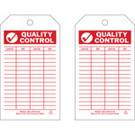 image of Brady 86623 Red on White Polyester General Inspection General Inspection Tag - 4 in Width - 7 in Height - B-851
