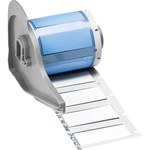 image of Brady PermaSleeve M7-375-175-342 Heat Shrink Wire & Cable Labels - 1.75 in x 0.645 in - Polyolefin - White - B-342 - 60465