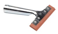image of Weiler 455 Window Squeegee - Metal Handle - 6 in Overall Length - 6 in Rubber Blade - For Use With: 44020 - 45537